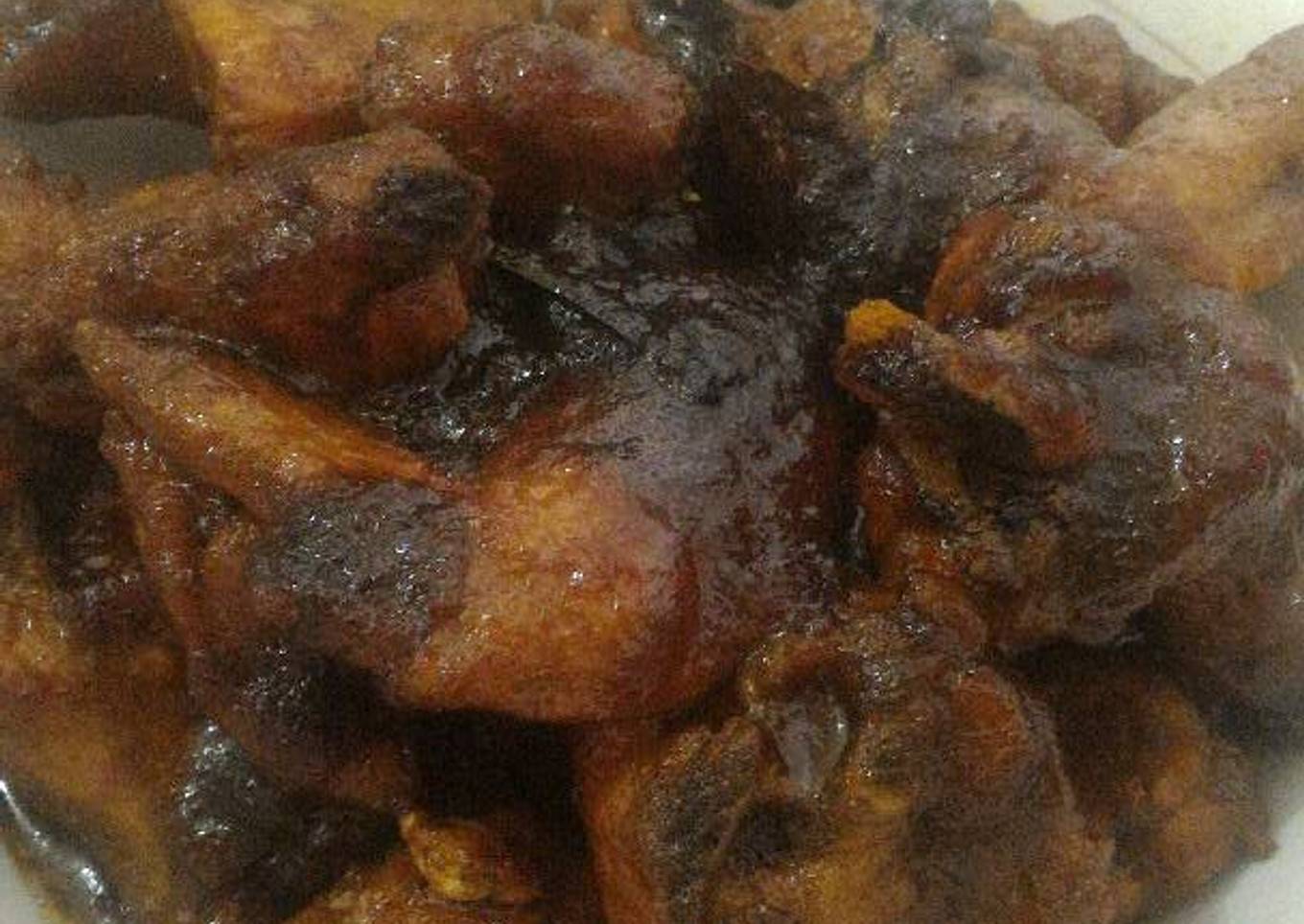 Ayam kecap bumbu sop