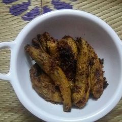 A picture of Stuffed Karela sabji.