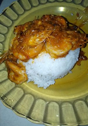 Foto resep Delmonte shrimp rice