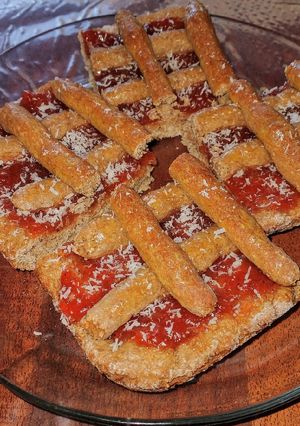 Una foto de Pasta frola integral ❤️