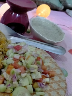 A picture of Rainbow colour salsa.