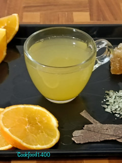 عکسی از دستور دمنوش پرتقالی 🍊