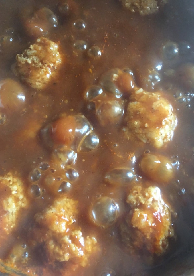 Una foto de Albóndigas en salsa chipotle