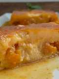 Flan de mandarina y almendra