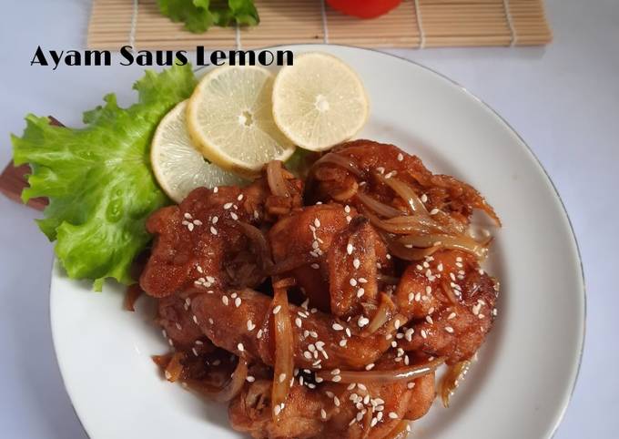 Resep Ayam  Saus Lemon  oleh melda yanti Cookpad