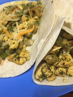 Una foto de Wrap de pollo con especias