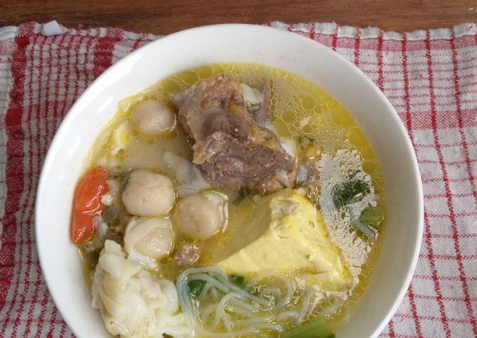 Resep Kuah Bakso Iga Sapi Anti Gagal