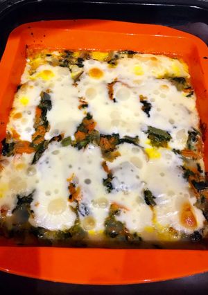 Una foto de Budín de acelga, zanahoria y muzzarella. Sin masa, apto celiacos. Delicioso!😋diet!
