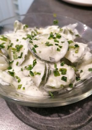 Une photo de Concombre au fromage blanc