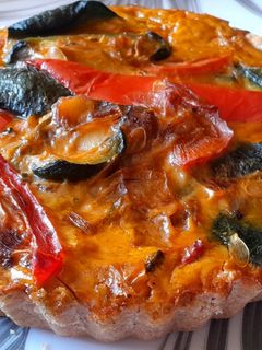 Una foto de Tarta de zapallos y zanahoria con masa integral