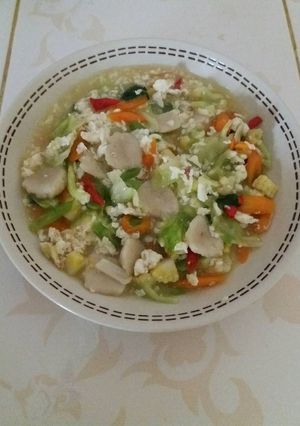 Foto resep Capcai goreng bakso ayam