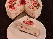 A picture of frozen strawberrys