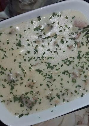 صورة لوصفة شوربة المشروم او الفطر بالكريمة