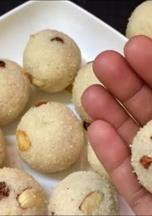 A picture of Rava ladoo | Easy rava ladoo Recipe | Instant ladoo |.