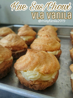 Foto resep Kue Sus / Choux Pastry Vla Vanilla