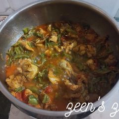 A picture of Chicken with Flat Beans.