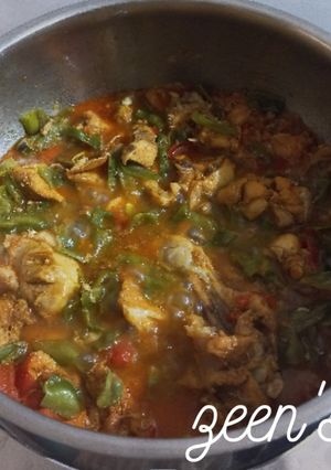 A picture of Chicken with Flat Beans.
