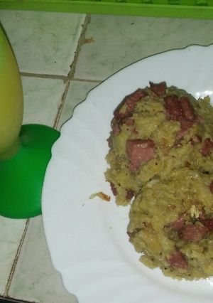 Una foto de Mofongo de salami