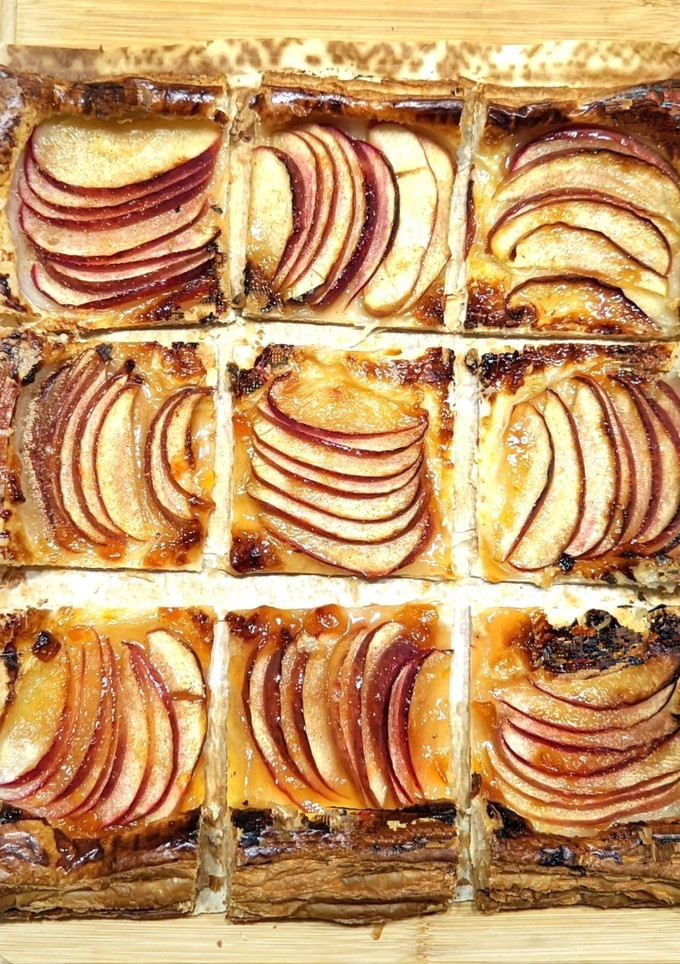 Una foto de Hojaldre de manzana