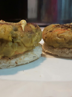 Una foto de Hamburguesa de berenjena