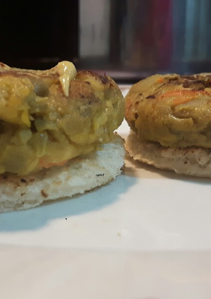 Una foto de Hamburguesa de berenjena