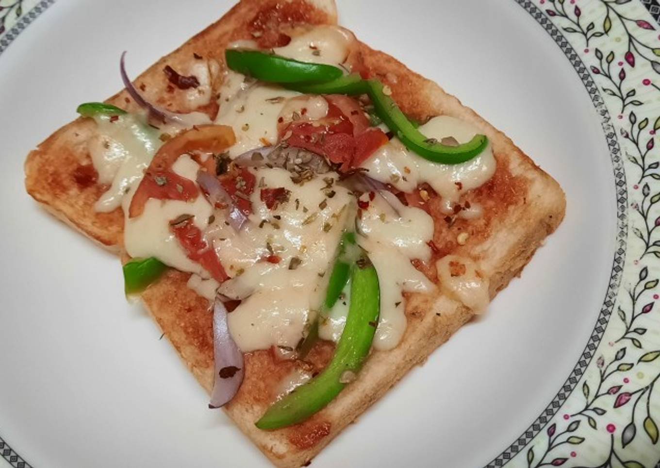 Quick veggie pizza