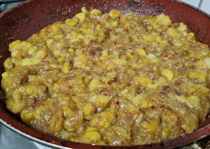 Receita chimia (doce) de banana (medida em porções)