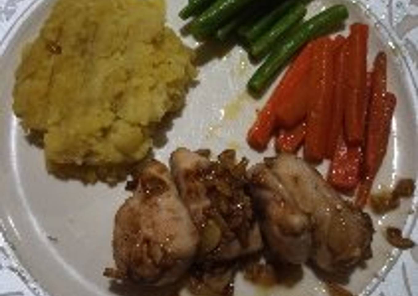 Honey Lemon Chicken & Mashed Potato