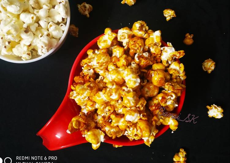 Simple Way to Prepare Quick Caramel popcorn