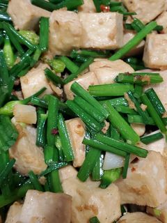 韭菜花炒豆干 的食譜成品照片