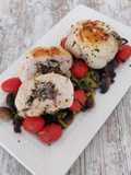 Chicken Paupiettes with Roquefort and Mushrooms
