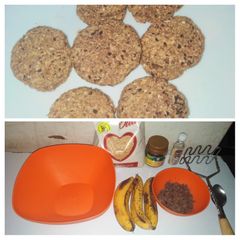 A picture of Banana Oat Cookies #4weekschallenge.