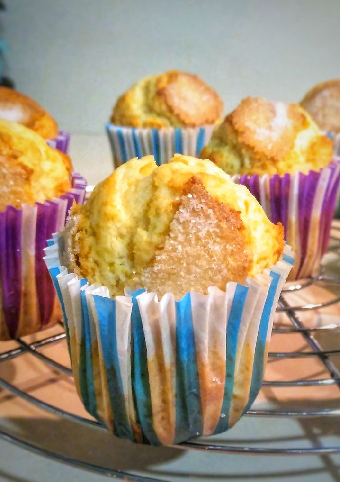 Una foto de Magdalenas de nata con Monsieur Cuisine
