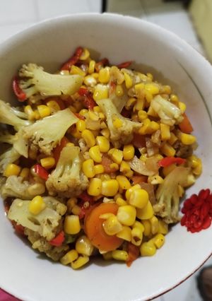Foto resep Tumis brokoli wortel jagung
