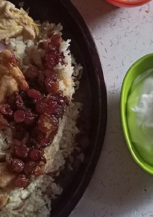 صورة لوصفة رز مع دجاج