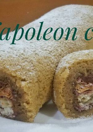 Foto resep Napoleon matcha cake