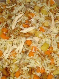 صورة لوصفة رز على جزر