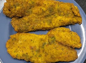 Una foto de Milanesas de merluza