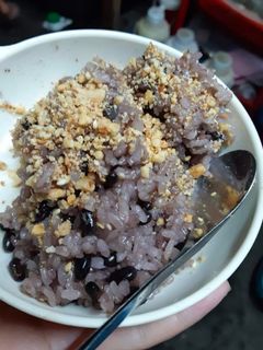 Hình của món Xôi đỗ đen.