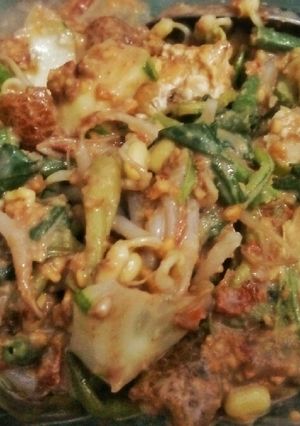 Foto resep Rujak sayur a.k.a Rujak petis / rujak cingur