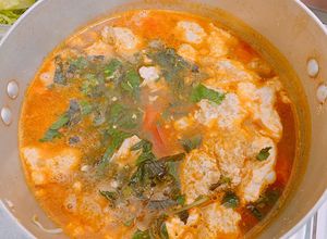 Hình của món Rạm nấu riêu.