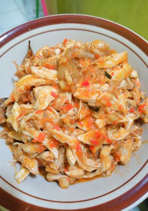 Foto resep Ayam suwir pedas simple