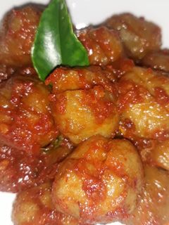 Foto resep Bakso goreng mercon