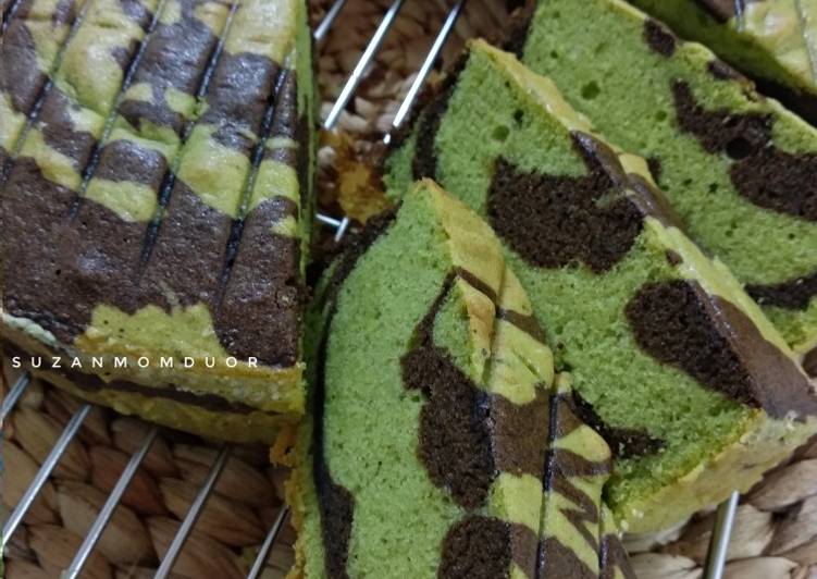 Resep Green Tea Marmer Cake Yang Renyah