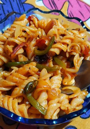 ভেজিটেবল পাস্তা (vegetable pasta recipe in Bengali) রেসিপির প্রধান ছবি