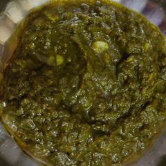A picture of Sarso ka saag.