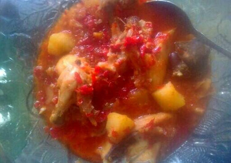 Bagaimana Membuat Ayam sambal air kelapa Anti Gagal