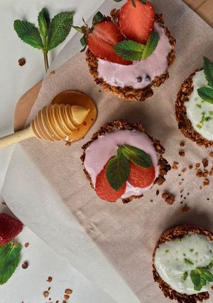 Une photo de Tartelettes au granola