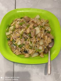 Foto resep Tumis toge tahu tongkol plus sawi putih