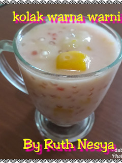Foto resep Kolak campur warna warni
